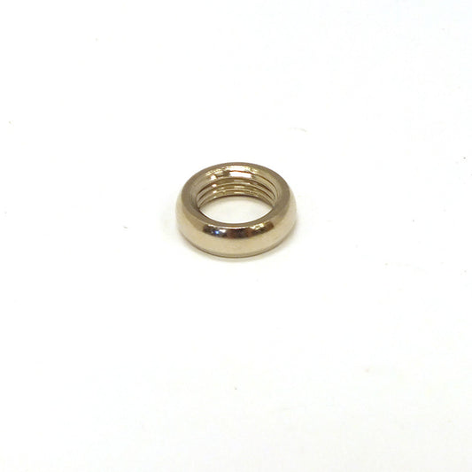 9/16" Nickle Plated Beaded Round Locknut, 1/8 IP