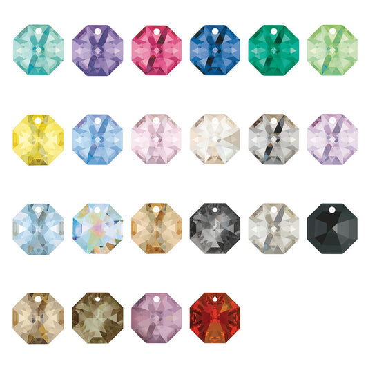 SWAROVSKI STRASS®<BR>14mm Colored 1-Hole Octagon