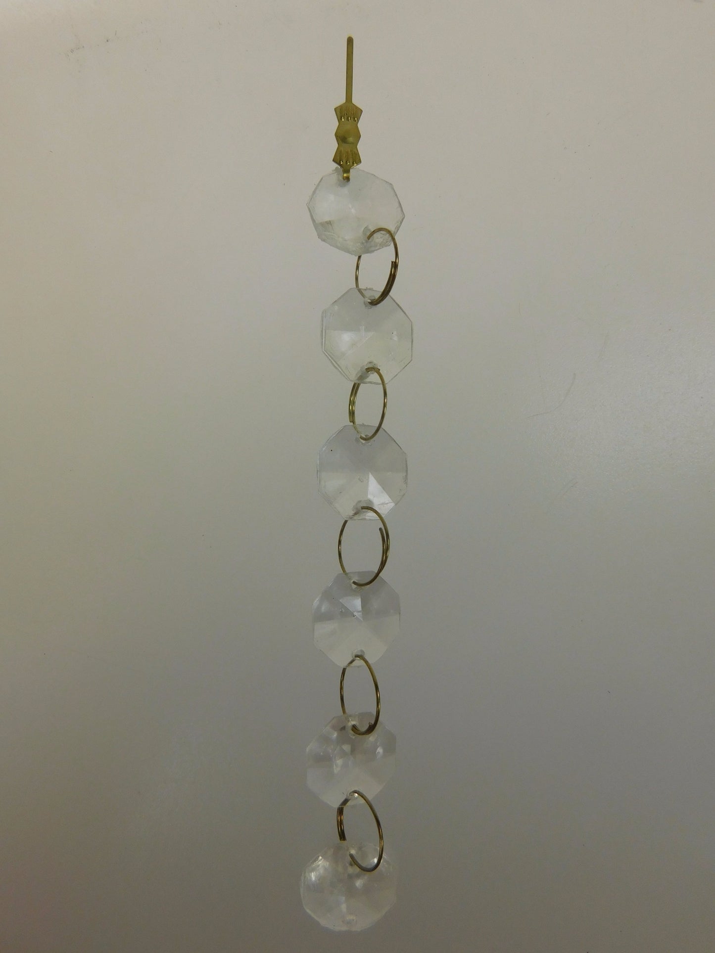 Acrylic 4 1/2" 6 Bead Chain w/ Bow Tie End