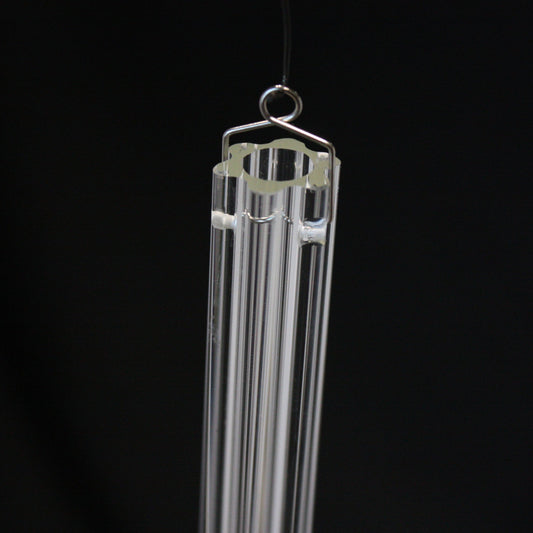 Crystal Fluted Tube w/ Hanger, 18mm Wide