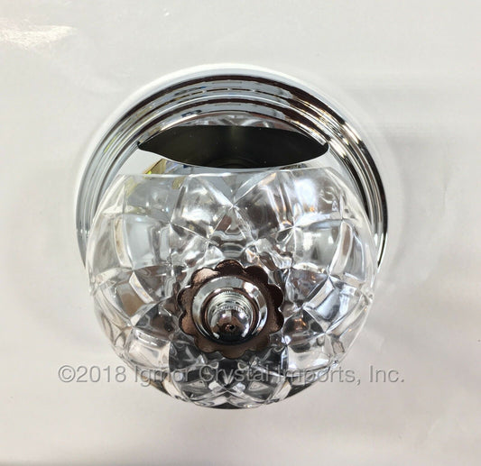 6" x 4-1/8" Chrome Wall Sconce