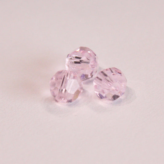 SWAROVSKI STRASS®<br>6mm Rosaline Faceted Round Bead
