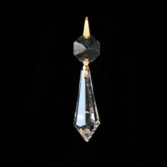 SWAROVSKI STRASS®<br>38mm Crystal Plug Drop w/ Top Bead