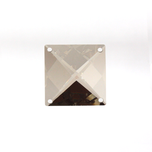 16mm 4-Hole Square Prism<br>Golden Teak