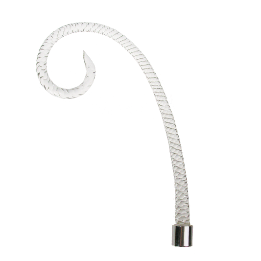 Rope Scroll, Chrome Ferrule