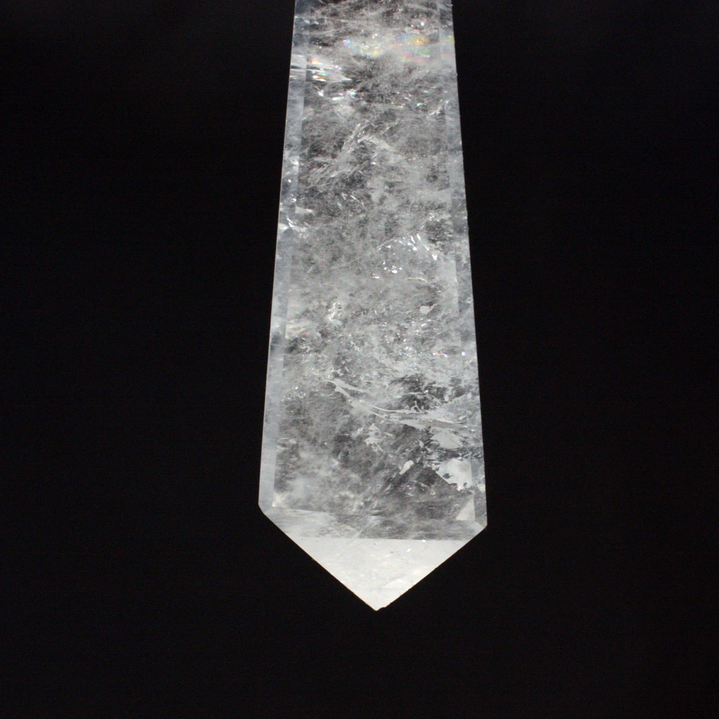Rock Crystal 4-Sided Drop
