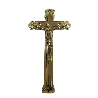 European Style DP006 Funeral Decoration Gold Plastic Cross For Casket Casket Plastic Accessories